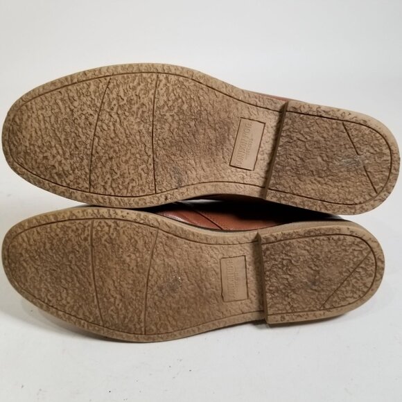 London Fog Womens Ankle Chelsea Boots Shoes 9.50M Brown Lace Up Round Toe - Picture 9 of 14